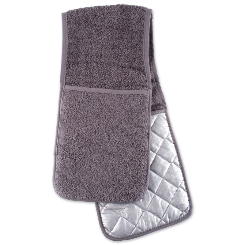 Design Imports Terry Double Oven Mitt