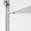 Armoire de rangement blanche triangulaire avec tablettes réglables, armoire de plancher autoportante pour la cuisine-641356533