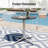 Round 30'' Outdoor Patio Black Bistro Table With Solid Powder-Coated Tabletop
