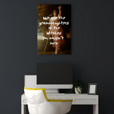 Granddaughters Of Witches Abstract Contemporary Wall Art Print 1 Piece Wrapped Canvas Wall Art