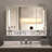 Bathroom Cabinets with Mirrors, LED Lights and Storage Compartments