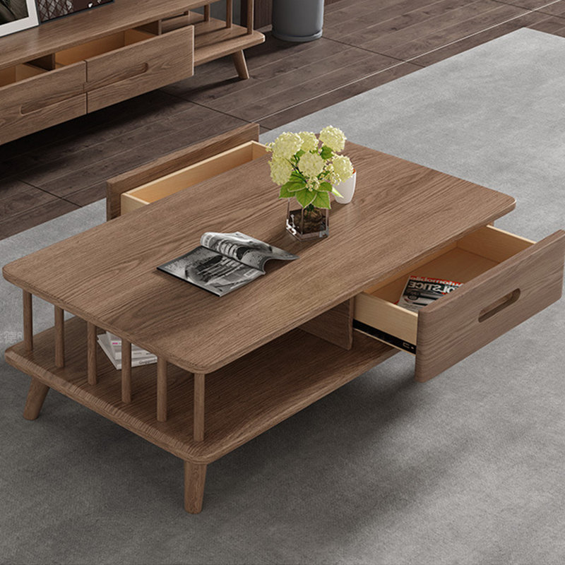 Armoire de rangement moderne et minimaliste avec table basse