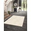Tiffany Smooth Low Pile Semi-Plain Cream Rug-56561928