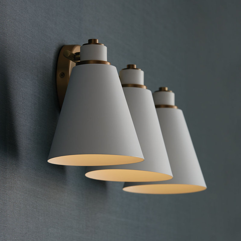 3 - Light Dimmable Vanity Light, White