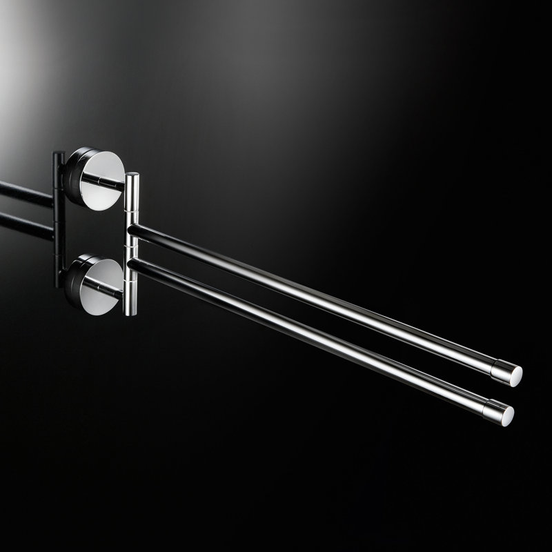 Duemila Double Wall Mounted Towel Bar