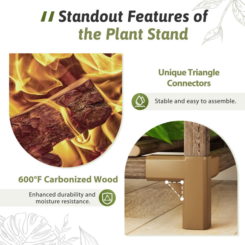 Support pour plante d'intérieur et d'extérieur 62,2 po