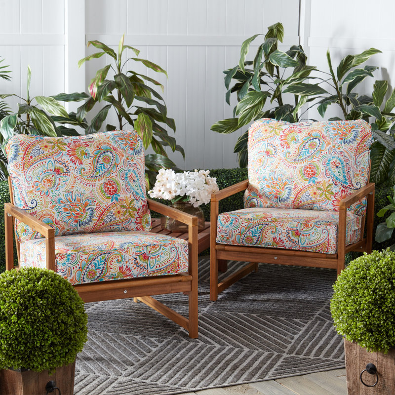 Outdoor 2-Piece Deep Seat Cushion Set, Jamboree