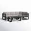 Avion 5 Piece Sectional Set - Black-1426329045-1414265629