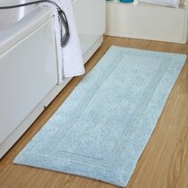 Gerow Multiple 100% Cotton Non-Slip Geometric Bath Rug Alcott Hill Color: Spa