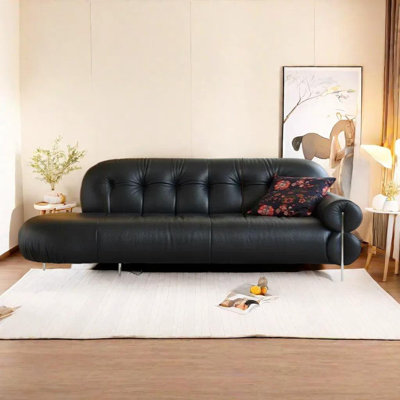 Chaise longue en similicuir Premium