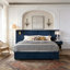Structure de lit en velours pour grand lit /-1685048086-1684593826