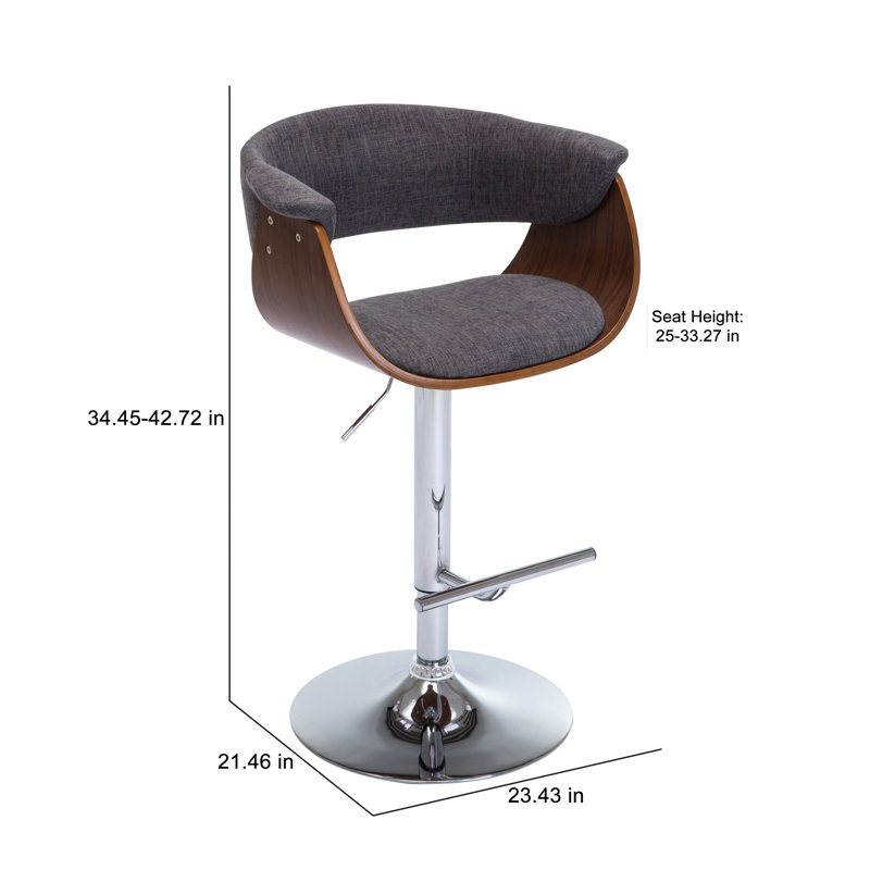 Tabouret de bar Bandar, Gris