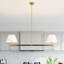Lustre avec abat-jour 2 lumières Nwamah-2075020064