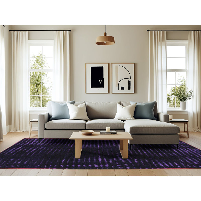 Armond Checkered Indoor Rug, Rectangle 6' x 9'