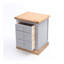 Milian 45cm W Solid + Manufactured Wood Bedside Table-83913130