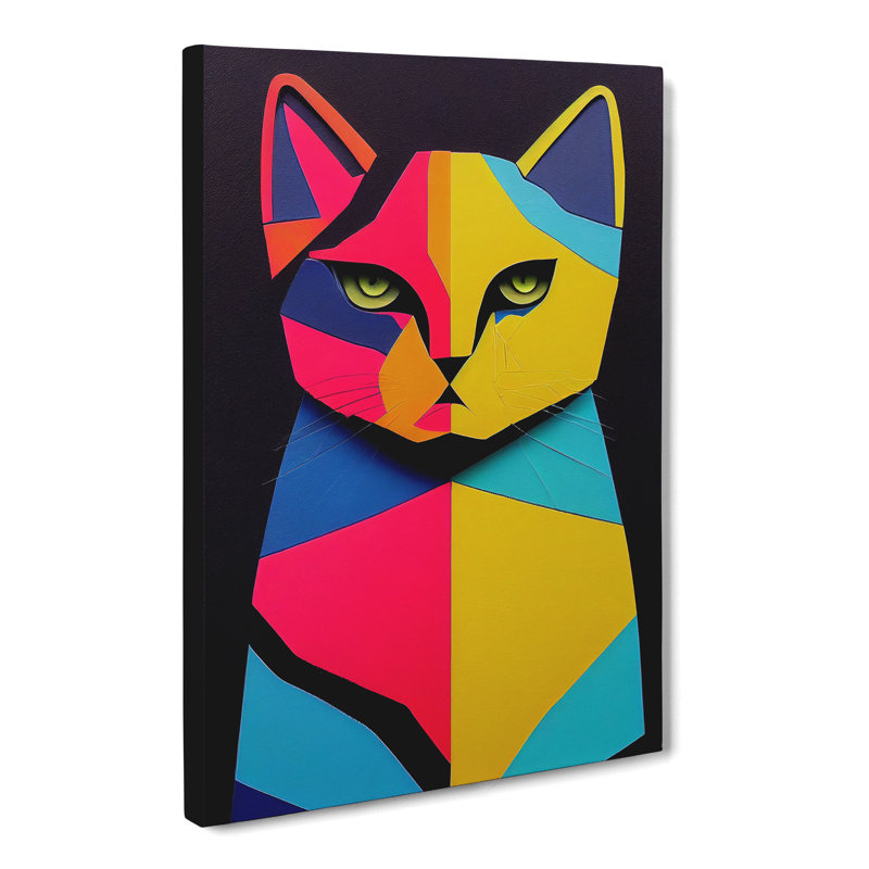 Cat Abstract Vol.3 - Wrapped Canvas, 60cm H x 40cm W x 3cm D
