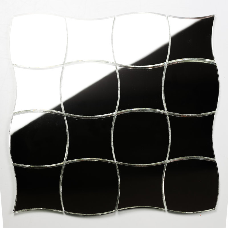 Carreau de mosaïque en verre Art Déco 3 po x 3 po