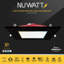 Luminaire encastré DEL NUWATT 6 pouces 2 heures FIRE, 2700K / 3000K / 3500K / 4000K / 5000K sélectionnable, 1200 lumens à intensité variable, homologué IC, encastré carré noir ultra-mince, pas de tenmat nécessaire, paquet de 6