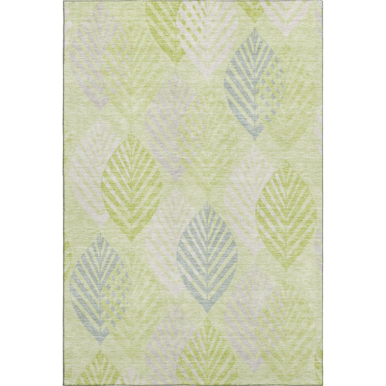 Premium Machine Washable Prisco Aloe Rug