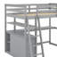 Lit mezzanine double avec bureau et tablettes-2007363023