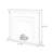 White Solid + Manufactured Wood Freestanding Fireplace-1232084455