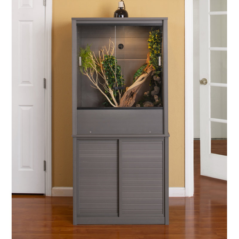 Terrarium vertical caméléon gris Achille ECOFLEX, Gris