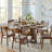43.3"-59" Extendable Round Dining Table, Circle Kitchen Table Oval Dinner Table For 4-8, Farmhouse Dining Table With Removable Leaves Space Saving And Storage Shelf For Kitchen And Living Room, Walnut-129892447