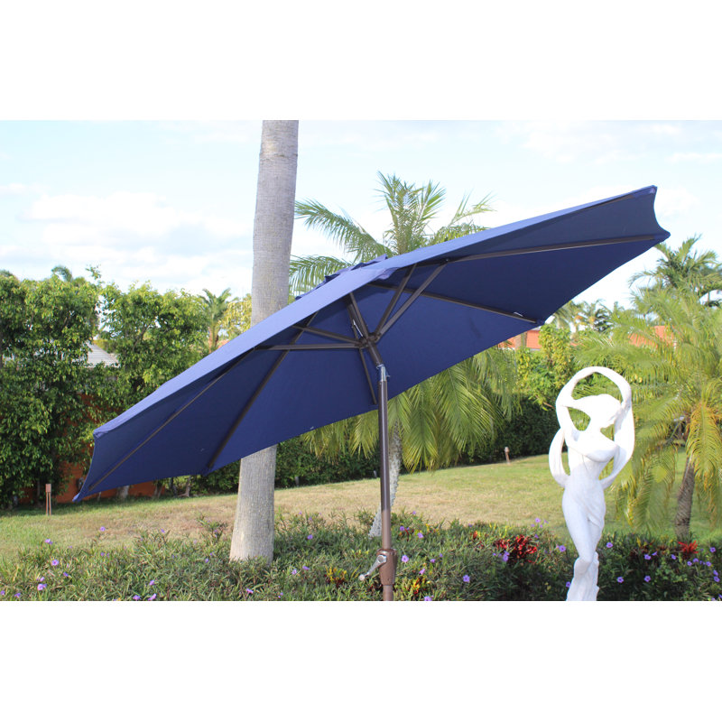 Parasol de marché 9 pi Vanderpool, Bleu marine