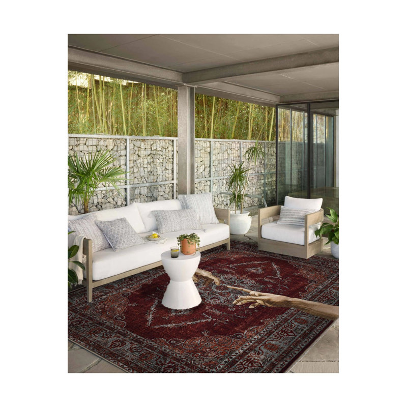 Tapis décoratif lavable à la machine, Sous-tapis rectangulaire de 3 pi 3 po x 4 pi 11 po