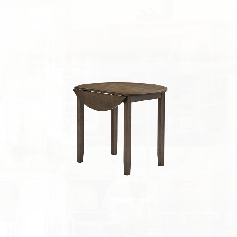 Table de salle à manger ronde avec abattant de style contemporain