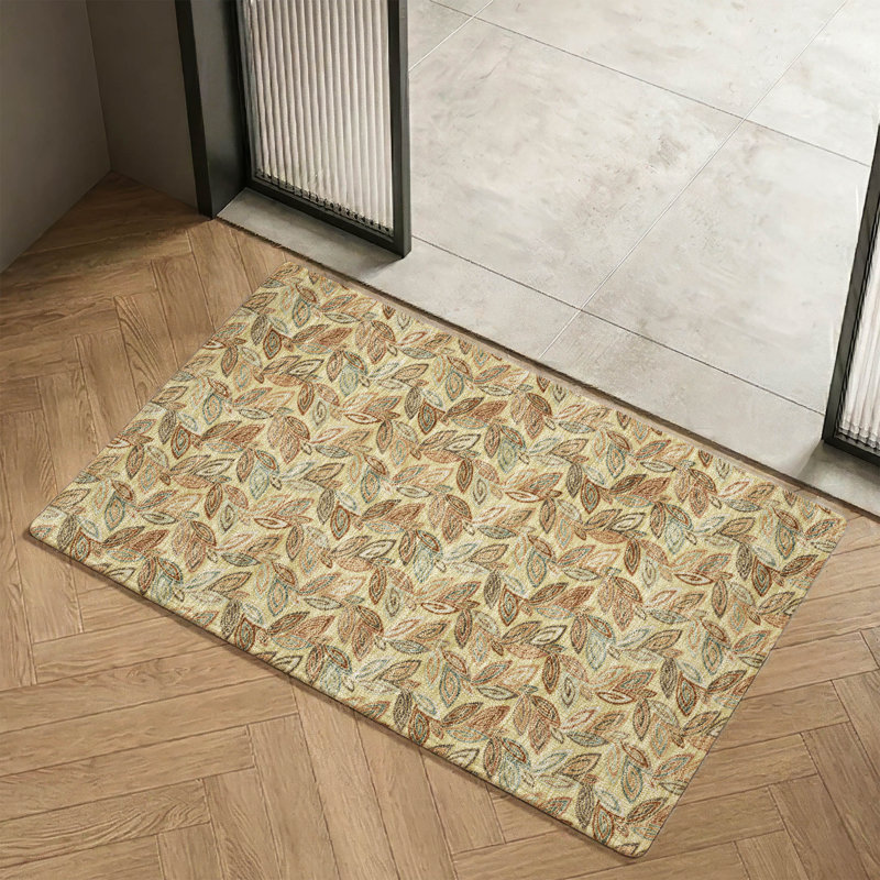Tapis botanique Premium lavable à la machine Villers, Blé, 2'6" x 3'10"