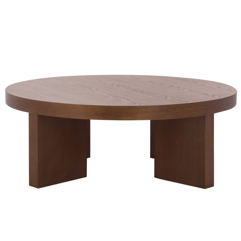 Caminun Round Coffee Table, Walnut