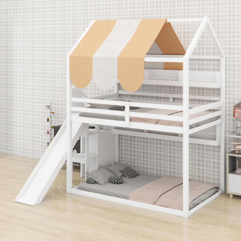 House Bed With Canopy, White