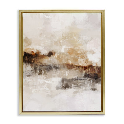 Beige & Brown Abstract