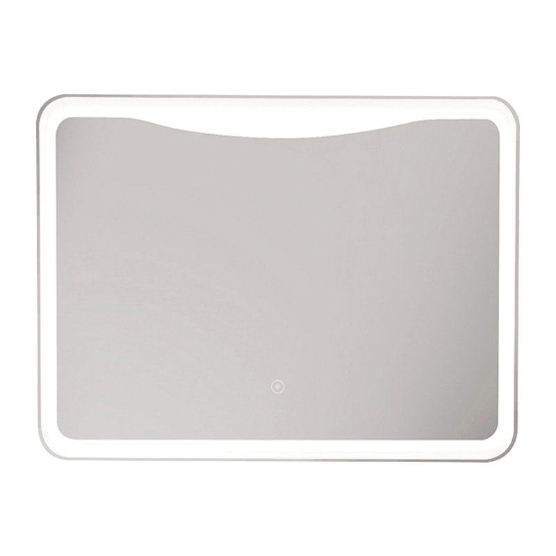 Miroir à fixation murale del-rétroéclairé Keziah, H 27,56 po x l 35,43 po po