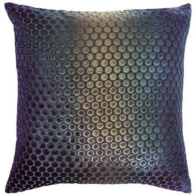 Dots Square Velvet Pillow Cover & Insert
