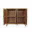 Buffet, bois, 59 po, 4 portes, 59 po brun avec portes, naturel, média, console