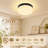 11.2" Round LED Flush Mount Ceiling Light, 5CCT Adjustable, Minimalist Black Lighting Fixture For Kitchen, Bedroom, Living Room, Entryway & Hallway