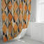 Rideau de douche avec tapis de bain-301146713