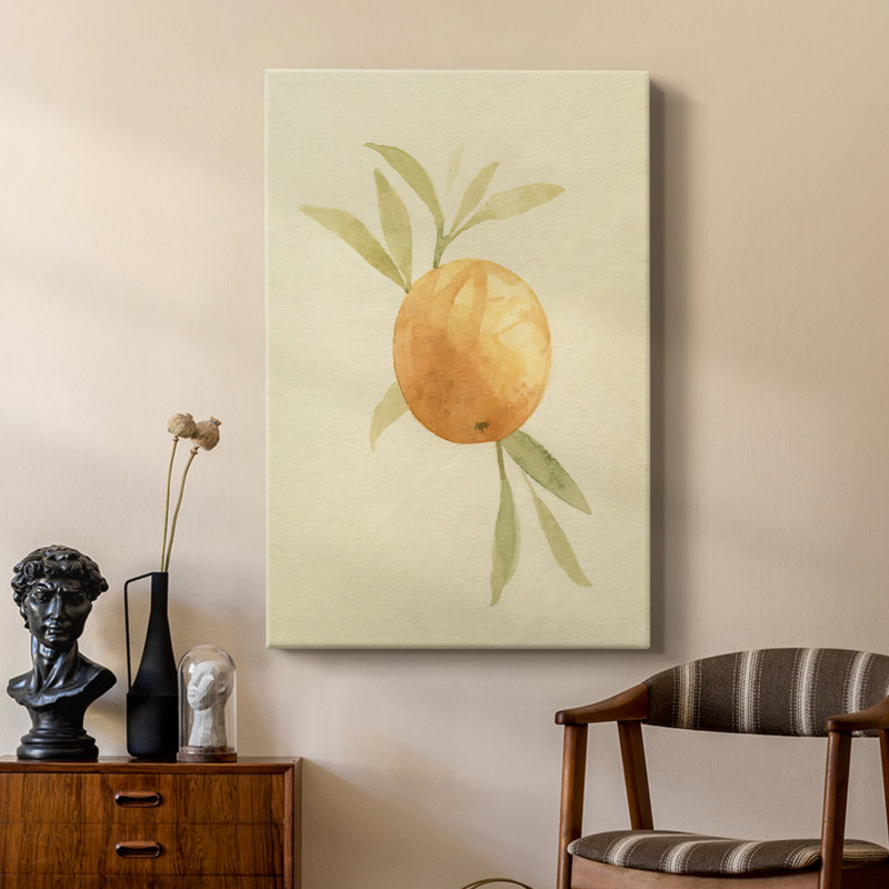 Dappled Oranges I -Custom Wrapped Gallery Cavas, 18" H x 12" W