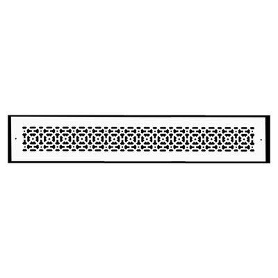  Ouverture de conduit AIR RETOUR 4 po x 30 po | Grille d'air lourde en fonte d'aluminium (6 po x 32 po au total) | Thermolaqué