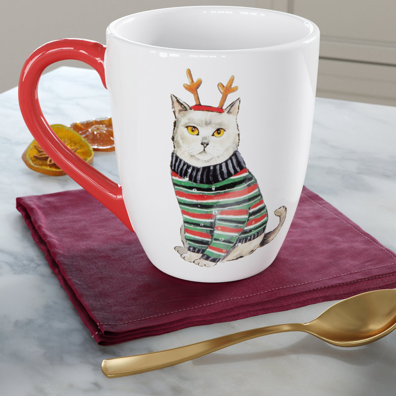 Agne Cat Christmas Mug