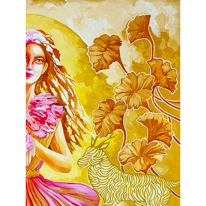 Worship - Source Of Life | Acrylic On Canvas | By Sonali S Iyengar