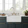 Whitehaus Collection Reversible Fireclay Kitchen Sink with Grid: Three Edge Frame, Plain Front Apron