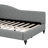 L-Shaped Linen Daybed, With Solid Wood Legs-2119773444-2119773445
