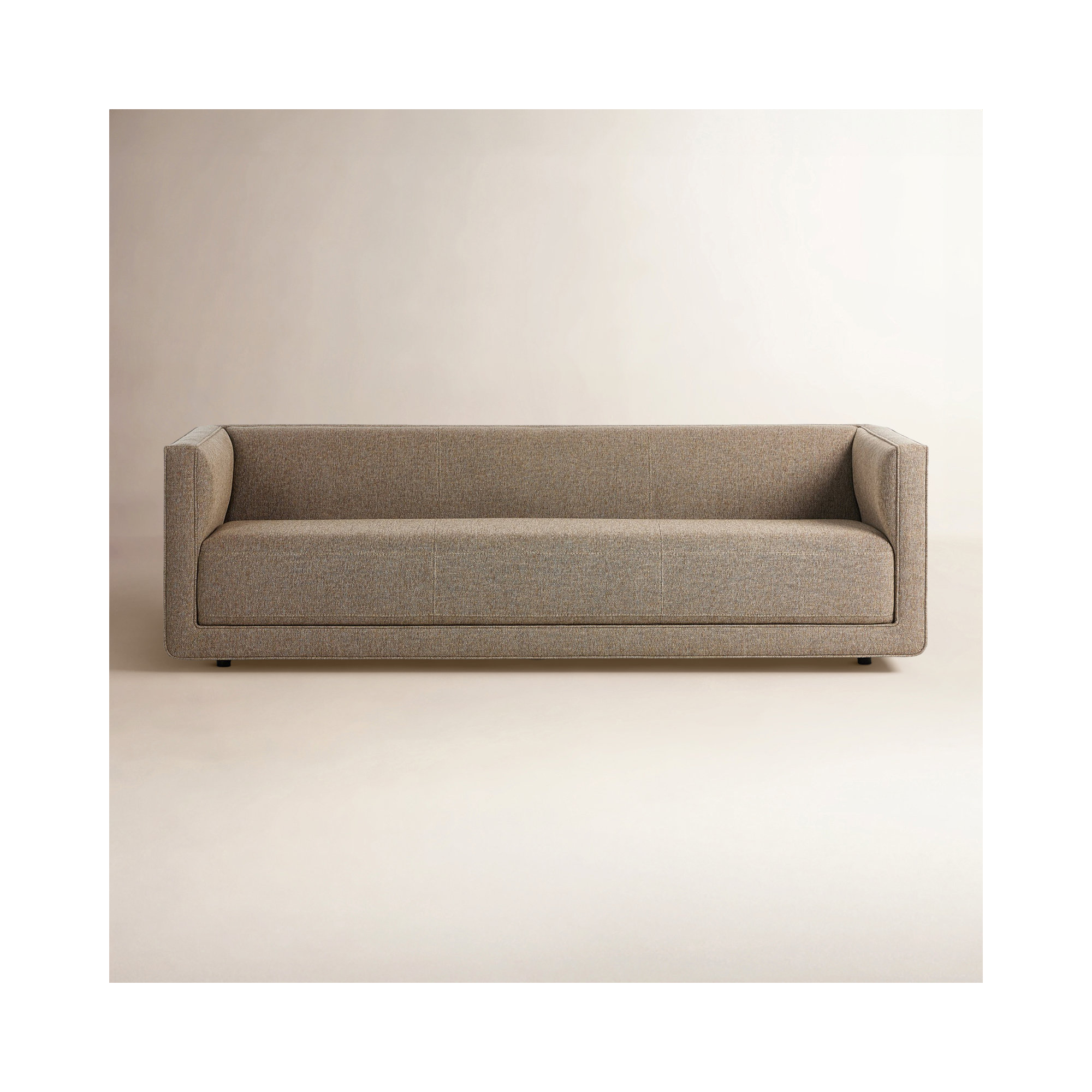 Gigi 95" Upholstered Sofa, Delta Brown Polypropylene / Olefin