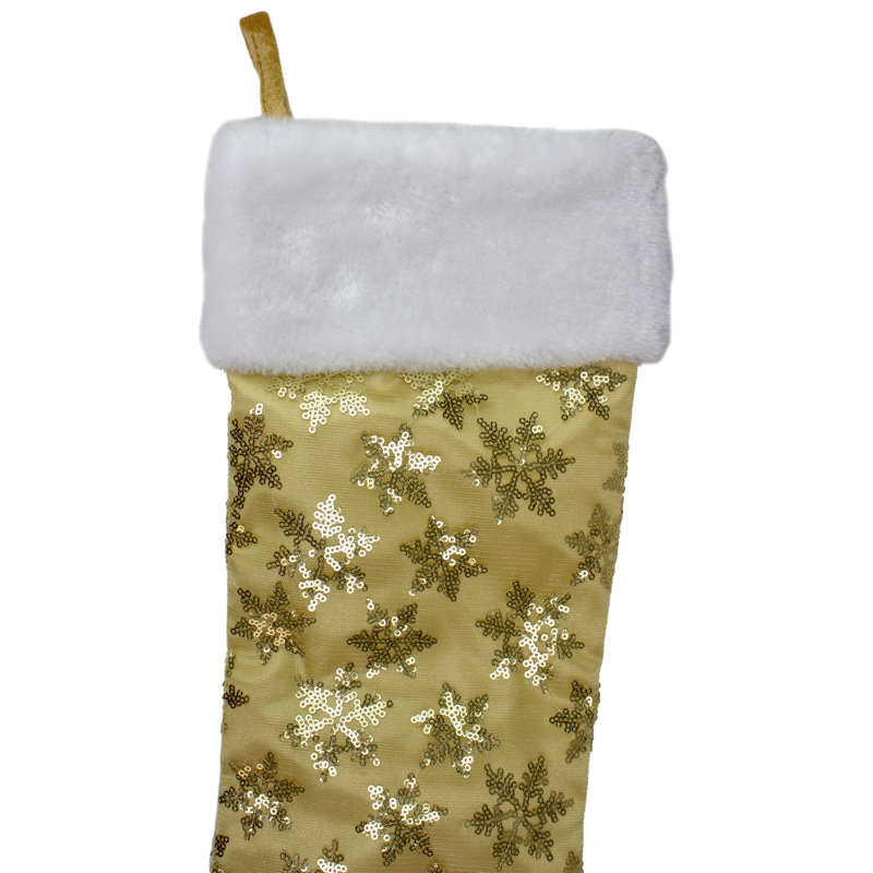 Chaussette de Noël 20,5 po, Or