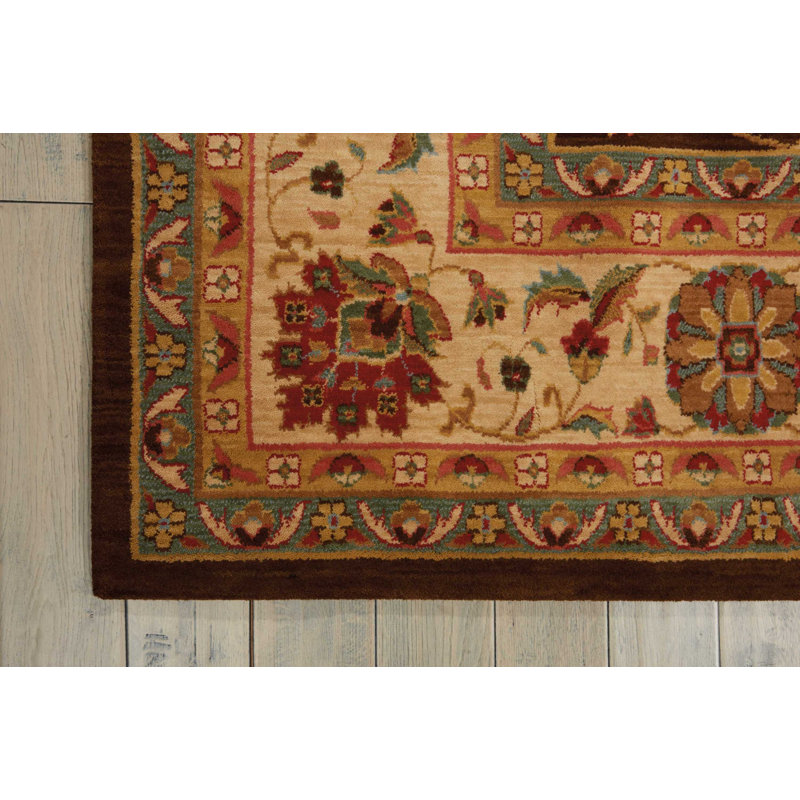 Crownover Wool Oriental Indoor Rug, Rectangle 9'9" x 13'9"