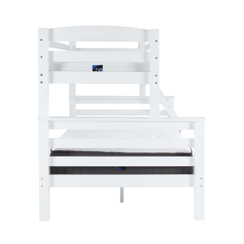 Hannahrae Kids Twin Over Full Bunk Bed, White