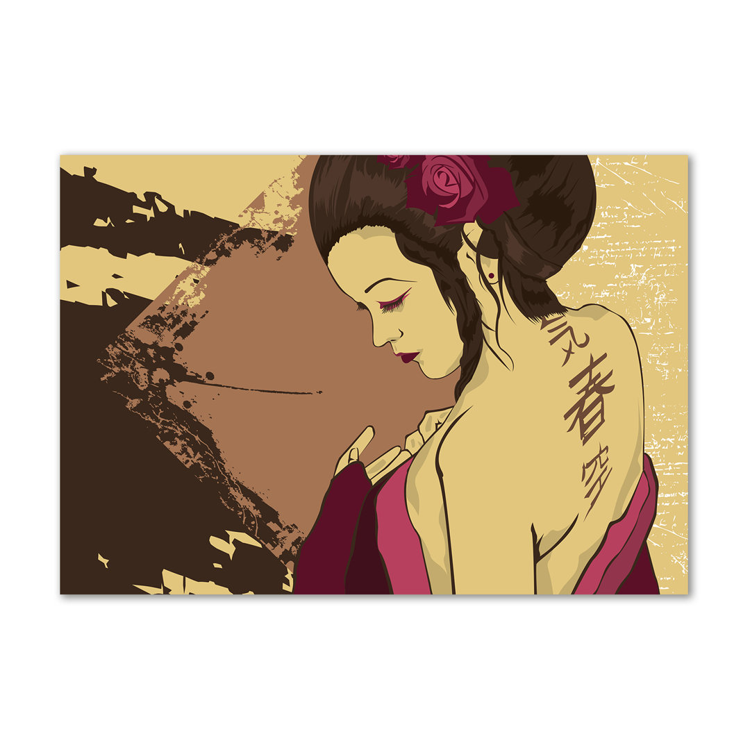 Geisha - Kunstdrucke auf Leinwand - Wrapped Canvas